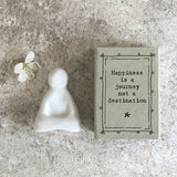 East of India - Matchbox Buddha 'Happiness is a journey'