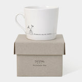 East of India Wobbly Mug Quotable Collection Witty & touching gift for any keen Prosecco drinker; 'Prosecco Served Daily'
