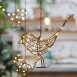 Illuminating ideas by LightStyle London Hanging Outdoor Light Up 20LEDs Brown Robin