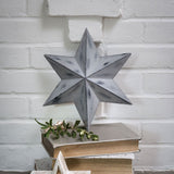 Distressed Look Metal Grey Wall Stars in Small and Large