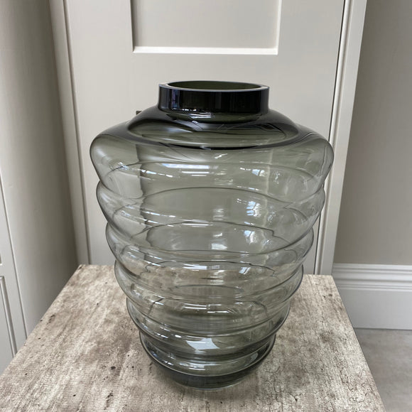 Grey Smoked Hive Vase
