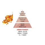 Lamp Berger amber Powder fragrance pyramid image showing the contents
