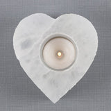 Crystal Selenite Heart T-Light