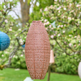 Lightstyle London - Solar Lantern Taupe Oval
