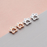 Message In A Bottle Paw Earrings - 'Dog Mama'