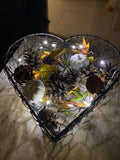 Retreat - Dark Wire Heart Baskets - Medium & Large