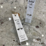 Message In A Bottle Heart Earrings - 'Bottled With Love'