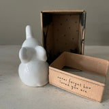 Ceramic Elephant Charm - 'Never forget how loved you are'