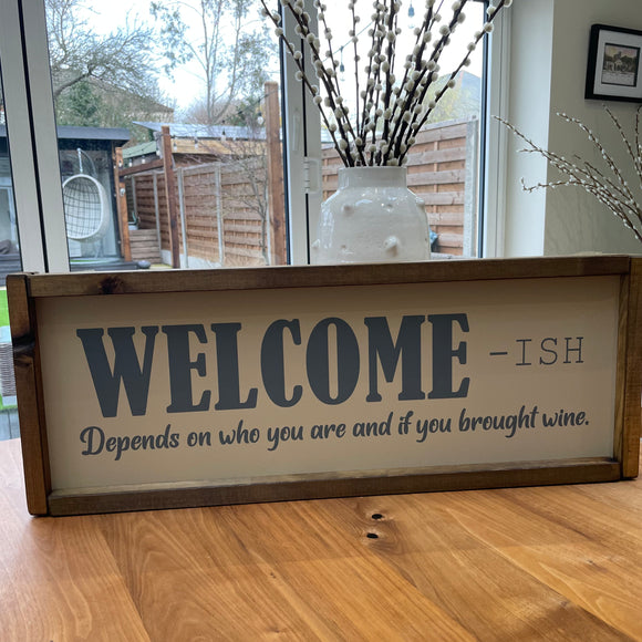 Made in the UK by Giggle Gift Co Rectangular L63.5cm Framed quotable Plaque; 