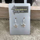 Eliza Gracious - Small Star on Hoop Earrings | 3 colours