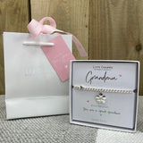 Life Charm Grandma Bracelet in it's gift box (included) with matching Life Charm Gift Bag (sold separately for £2)