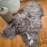 Hanlin Icelandic Single Dyed Rug - Vole Light Tip