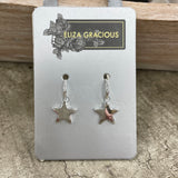 Eliza Gracious - Small Star on Hoop Earrings | 3 colours