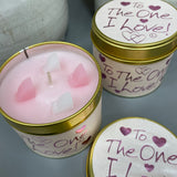 Lily Flame Valentine's Candle- To The One I Love