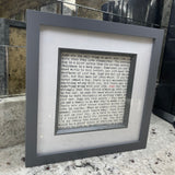 Photo Frame For Wise Words Card - Black & Grey