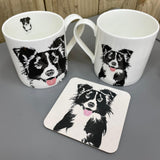 Sheepdog coaster and bone china mug
