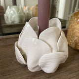 Nerea White Flower Candle Holders - 2 styles
