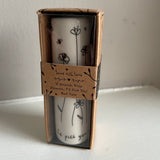 Send with love mini 8cm white Bud Vase with quote; 'If friends were flowers I'd pick you' A thoughtful gift with the 'send with love' gift box