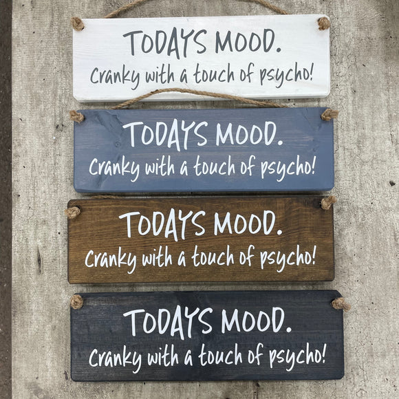 The Giggle Gift Co - Made in the UK Wooden Hanging Sign L29.5cm 