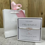 FRIENDS Life Charm Bracelet in it's gift box (included) with matching Life Charm Gift Bag (sold separately for £2)