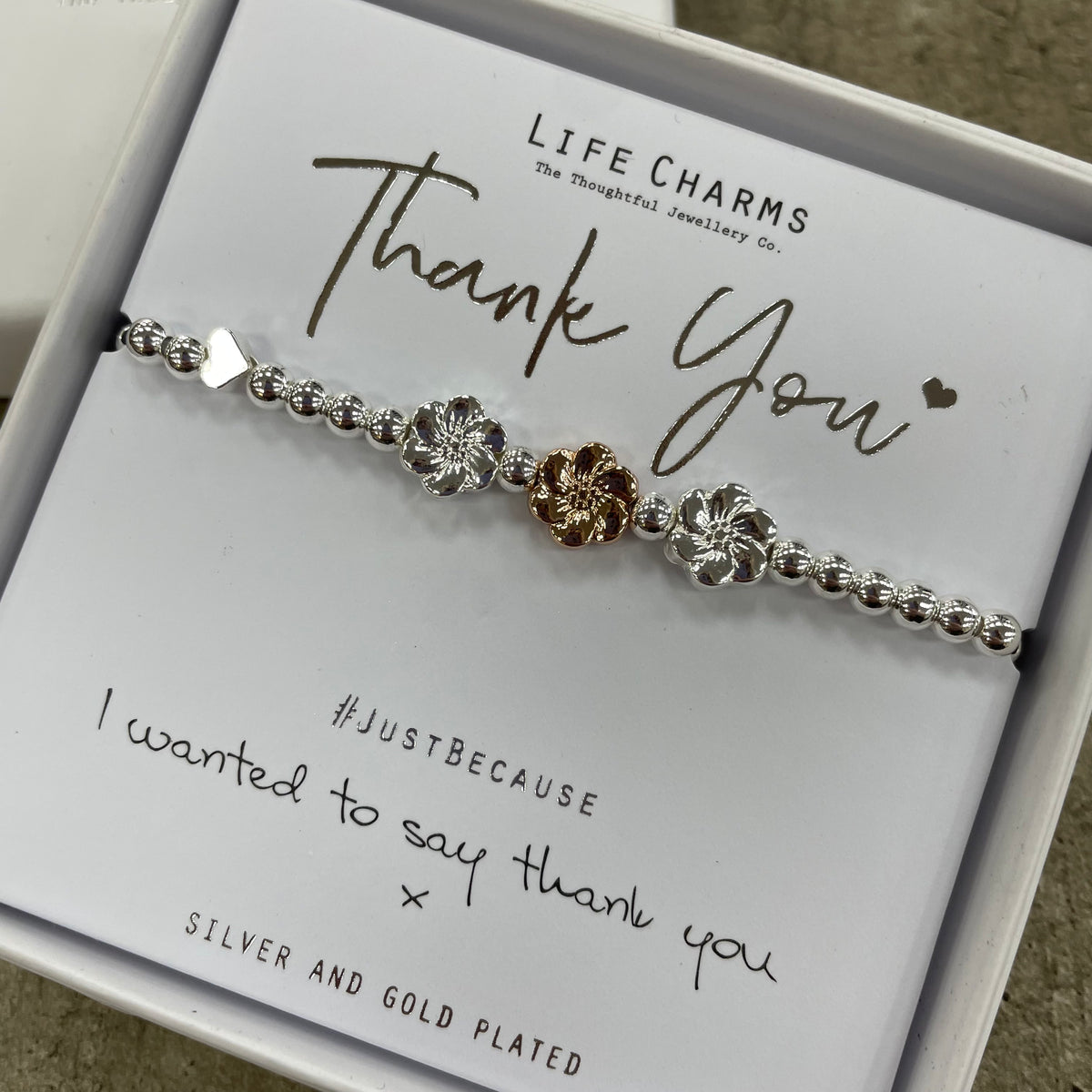 Thank you 2025 charm bracelet