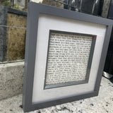 Photo Frame For Wise Words Card - Black & Grey