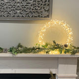 White Starburst Wreath - small