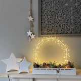 White Starburst Wreath - small