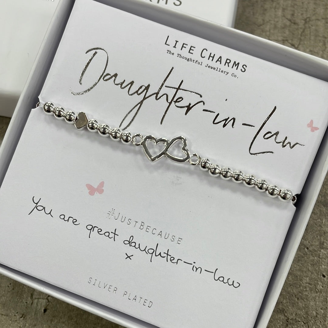Life Charm Bracelet 'Daughter-in-Law' – The Life Store Brigg