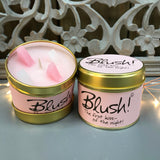 Lily Flame Scented Tin Candle - Blush
