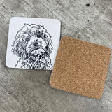 Cockapoo Dog 10cm Melamine Coaster & cork backing 
*BEST SELLER*