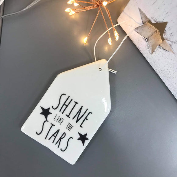 Porcelain Tags - Star Quotes