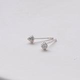 Sweet nut shaped stud earrings presented in a message bottle on a card that reads "bestie, we're like two nuts"  Sterling Silver (also available in gold)