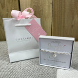 Life Charms Daughter Bracelet in it's gift box (included) with matching life Charm Gift Bag (sold separately for £2)