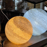 Glass Sphere Hand Blown Lamp Sand & Sea - 2 sizes