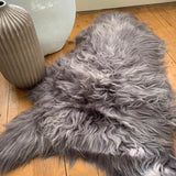 Hanlin Icelandic Single Dyed Rug - Vole Light Tip