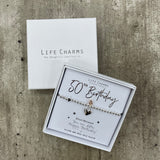 50th Birthday Bracelet in it's gift box (included)