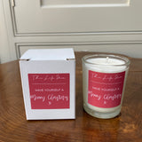 Votive Glass Filled Candle - 'Merry Christmas'