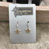 Eliza Gracious - Small Star on Hoop Earrings | 3 colours