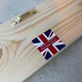 Long Wooden Hanging Sign - 'Aim for the moon. If you miss...'