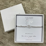 LIFE CHARM BRACELET - you are a super sister - in beautiful gift box