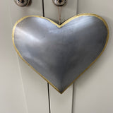 Retreat - Galvanised Metal Heart Hanging Decorations
