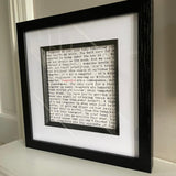 Photo Frame For Wise Words Card - Black & Grey