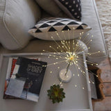 LightStyle - Starburst Silver table lamp 30cm