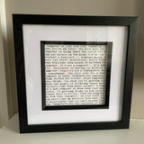 Photo Frame For Wise Words Card - Black & Grey