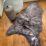 Hanlin Icelandic Single Dyed Rug - Vole Light Tip