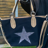 Glitter Star Bag - Black