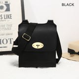 Faux Leather Slim Body Bag H28cm with long adjustable strap
Colour - Black