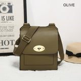 Faux Leather Slim Body Bag H28cm with long adjustable strap
Colour - Olive