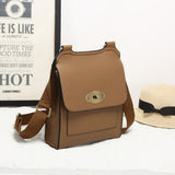 Faux Leather Slim Body Bag H28cm with long adjustable strap
Colour - Camel&nbsp;